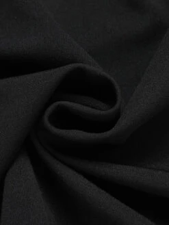 Black&Red 1960s Bow-knot Patchwork Wrap Dress 14 Black&Red 1960s Bow-knot Patchwork Wrap Dress -BUNBUN Fancy Clothing Shop SCHL002327 5