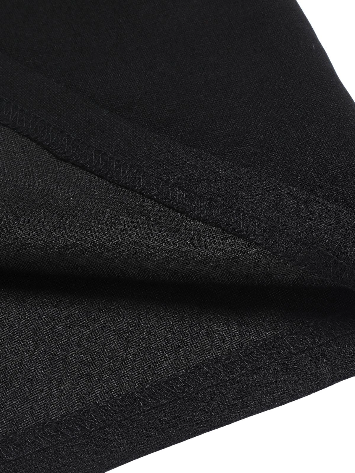 Black&Red 1960s Bow-knot Patchwork Wrap Dress 9 Black&Red 1960s Bow-knot Patchwork Wrap Dress - Image 7