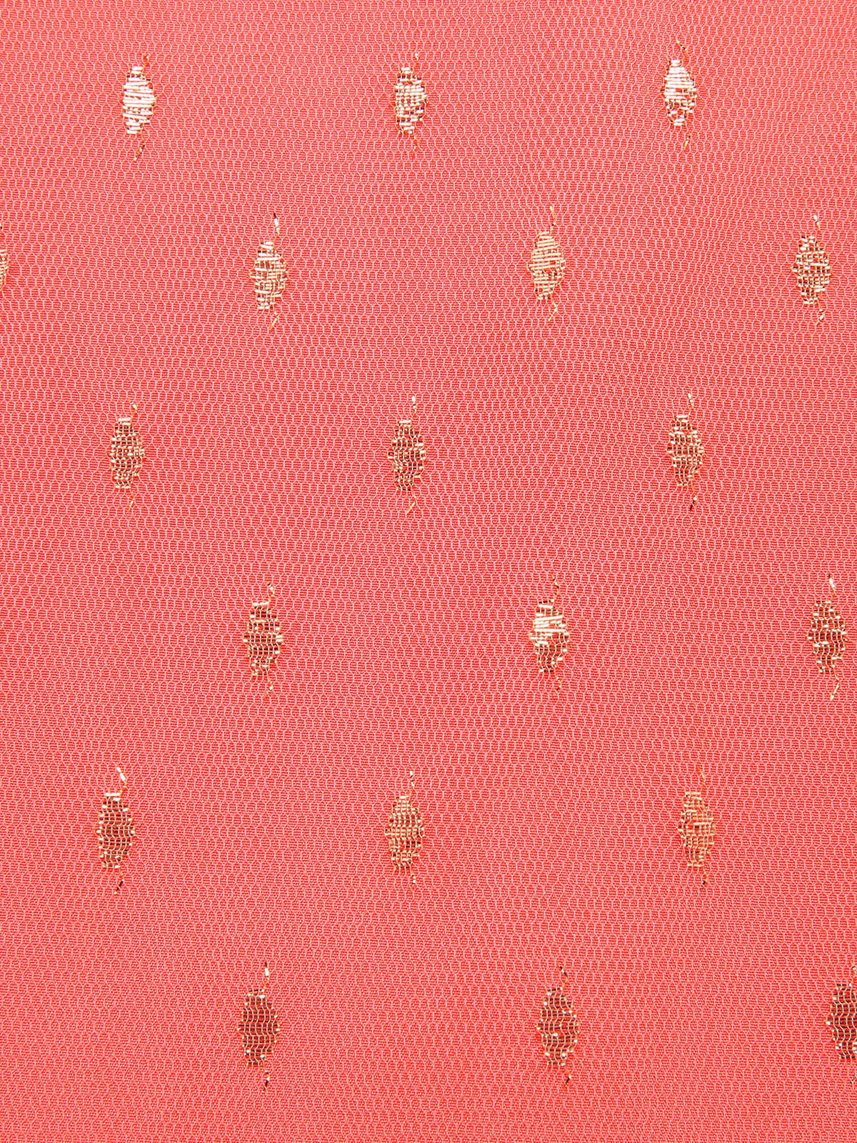 Coral Pink 1950s V-Neck Sequin Dress 7 Coral Pink 1950s V-Neck Sequin Dress - Image 5