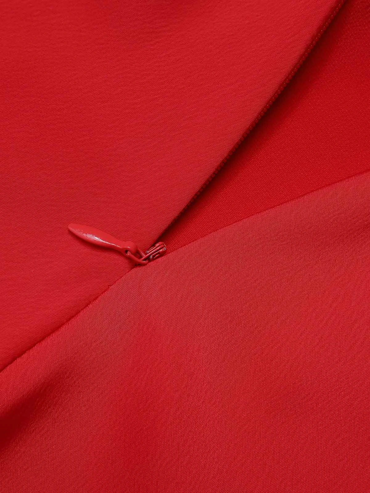 Red 1950s Christmas Plaids Off-Shoulder Dress 8 Red 1950s Christmas Plaids Off-Shoulder Dress - Image 6