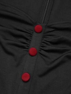 Black&Red 1950s Christmas Snowflake Mesh Dress 14 Black&Red 1950s Christmas Snowflake Mesh Dress -BUNBUN Fancy Clothing Shop SCHL002727 5 compressed