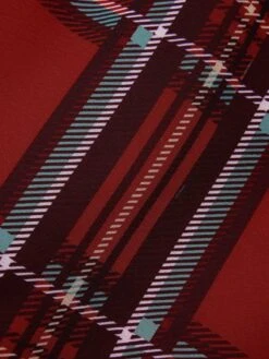 Red 1950s Christmas Plaid Girdle Dress -BUNBUN Fancy Clothing Shop SCHL003037 6 compressed