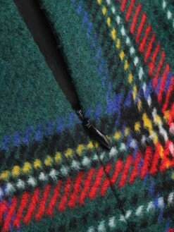 1960s Plaid Cloak Sleeve Velvet Collar Dress -BUNBUN Fancy Clothing Shop SCHL003078 7 compressed