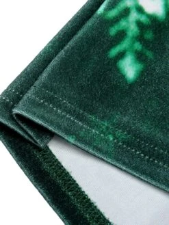 Green 1960s Christmas Snowflake Off-Shoulder Dress -BUNBUN Fancy Clothing Shop SCHL003104 6 compressed