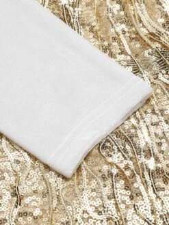 1960s V-Neck Tassel Sequined Wrap Dress -BUNBUN Fancy Clothing Shop SCHL003145 CH 01 7 compressed