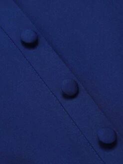 Blue 1950s Pleated Ruffles Vest Dress -BUNBUN Fancy Clothing Shop SCHL003232 6 compressed