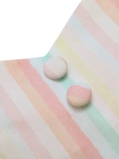 Multicolor 1950s Spaghetti Strap Striped Dress 13 Multicolor 1950s Spaghetti Strap Striped Dress -BUNBUN Fancy Clothing Shop SCHL003290 4