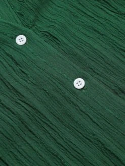 Green 1960s Lapel Loose Belted Dress -BUNBUN Fancy Clothing Shop SCHL003487 G 01 6