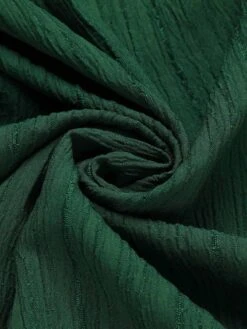 Green 1960s Lapel Loose Belted Dress -BUNBUN Fancy Clothing Shop SCHL003487 G 01 7