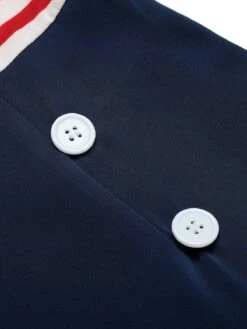 1960s Halter Stripes Bow Belted Dress -BUNBUN Fancy Clothing Shop SCHL003516 5 compressed