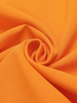Orange 1960s Crew Bowknot Sleeveless Dress -BUNBUN Fancy Clothing Shop SCHL003564 6 compressed