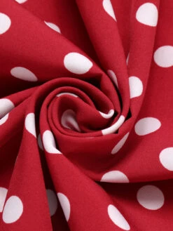 [Pre-Sale] Green 1950s Polka Dot Halter Dress -BUNBUN Fancy Clothing Shop SCHL003568 5 1