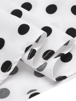 [Pre-Sale] Black 1950s Polka Dots Boat Neck Dress -BUNBUN Fancy Clothing Shop SCHL003582 5