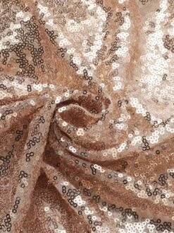 Champagne 1950s Sequined Off-shoulder Dress 14 Champagne 1950s Sequined Off-shoulder Dress -BUNBUN Fancy Clothing Shop SCHL003706 5