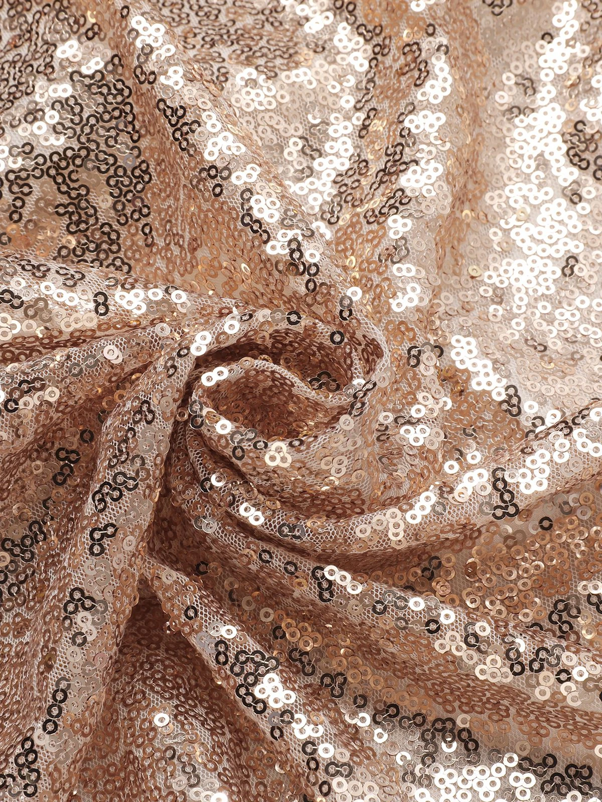 Champagne 1950s Sequined Off-shoulder Dress 8 Champagne 1950s Sequined Off-shoulder Dress - Image 6