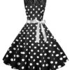 1950s Polka Dot Lace Patchwork Dress -BUNBUN Fancy Clothing Shop SCHL003741 B 1