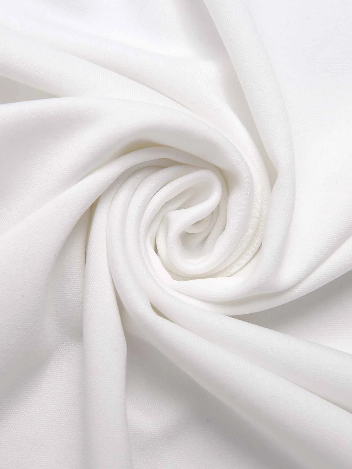 White 1930s Off-Shoulder Fishtail Dress 6 White 1930s Off-Shoulder Fishtail Dress - Image 4