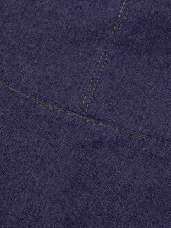 Blue 1960s Solid Square Neck Cowboy Dress -BUNBUN Fancy Clothing Shop SCHL003852 BL 01 6