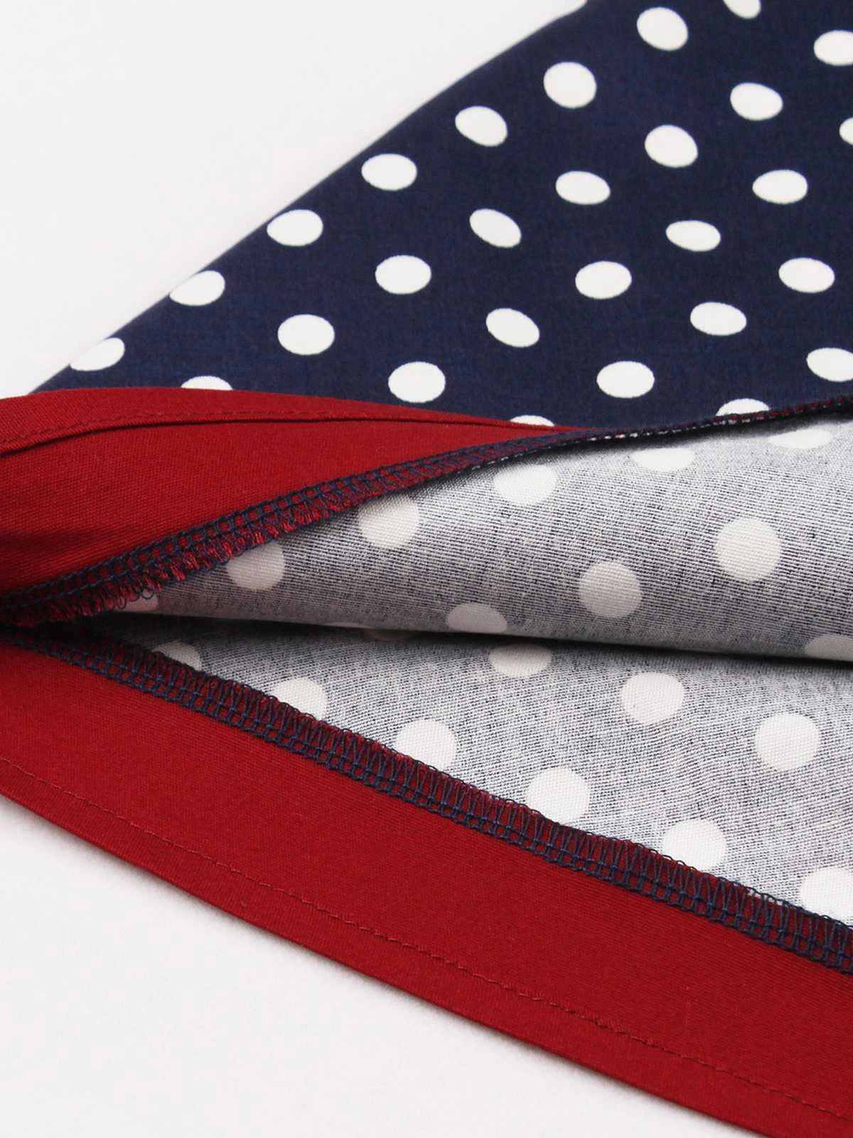 1950s Contrast Polka Dots Buttoned Dress 5 1950s Contrast Polka Dots Buttoned Dress - Image 3