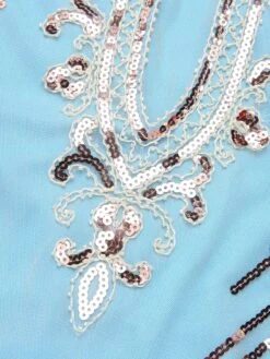 1920s Cold Shoulder Embroidered Fringe Sequins Dress -BUNBUN Fancy Clothing Shop SCHL004098 12 compressed