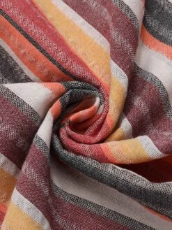 1950s Round Halter Antique Stripe Dress -BUNBUN Fancy Clothing Shop SCHL004268 4