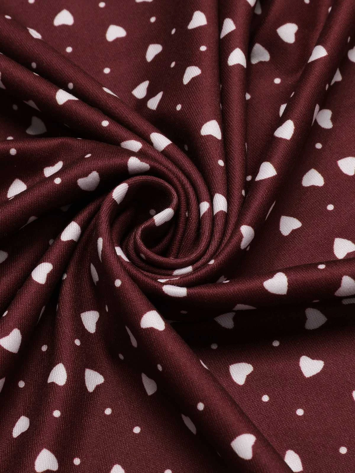 Red 1960s Polka Dots Off-Shoulder Dress 6 Red 1960s Polka Dots Off-Shoulder Dress - Image 4