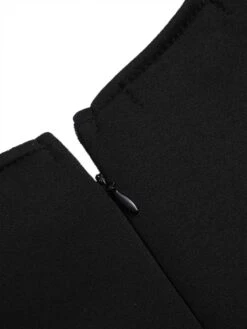 1950s Round Neck Puff Sleeve A-Line Dress -BUNBUN Fancy Clothing Shop SCHL004447 2 4 compressed 30447264 9cfc 4266 87be b4883f8c4ba8