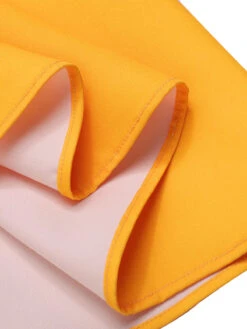 [Pre-Sale] Yellow 1960s Floral Bow Sleeveless Dress -BUNBUN Fancy Clothing Shop SCHL004458 6