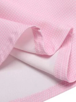 [Pre-Sale] Pink 1960s Round Neck Plaids Sleeveless Babydoll Dress -BUNBUN Fancy Clothing Shop SCHL004477 5 compressed