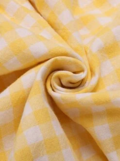 [Pre-Sale] Multicolor 1950s Spaghetti Straps Plaid Patchwork Dress -BUNBUN Fancy Clothing Shop SCHL004547 5