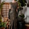 [US Warehouse] Gold 1920s Sequin Art Deco Maxi Dress -BUNBUN Fancy Clothing Shop SCV000052 GO 2 bb91f2b6 7841 4d8e b2b7 49734a23c972
