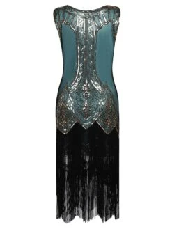 [US Warehouse] Blue 1920s Beaded Fringed Dress -BUNBUN Fancy Clothing Shop SCV000158 CG 3 7b03d07e 46dc 4d43 9fd5 76a07c352e53
