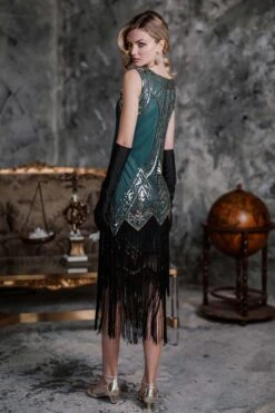 [US Warehouse] Blue 1920s Beaded Fringed Dress -BUNBUN Fancy Clothing Shop SCV000158 CG 1 36c91781 e062 440e a242 0c1ff3e0db36