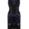 [US Warehouse] Blue Plus Size 1920s Sequined Dress -BUNBUN Fancy Clothing Shop SCV000562 BL f17c2e6d 3bb2 4db0 991a 87b7ec58b059