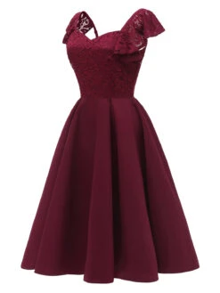 1950S Satin Solid Swing Dress -BUNBUN Fancy Clothing Shop SCV000777 WR 2 26425813 d4f8 428d b86d d19774c2ae7f