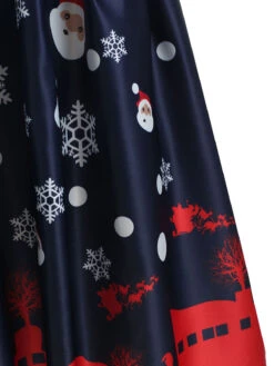 Blue 1950s Santa Claus Snowfall Dress -BUNBUN Fancy Clothing Shop SCV000791 PAT1 2