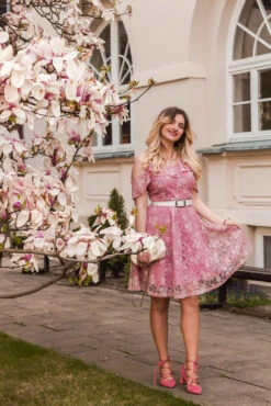 1950s Lace Cold Shoulder Ruffle Dress -BUNBUN Fancy Clothing Shop SCV000818 PP M 11