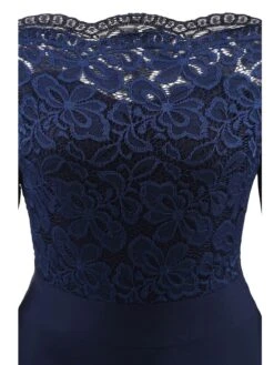 1950s Lace Off Shoulder Dress -BUNBUN Fancy Clothing Shop SCV001123 NB 5 87eb73bf e053 4c00 93f2 e9a84c6820de