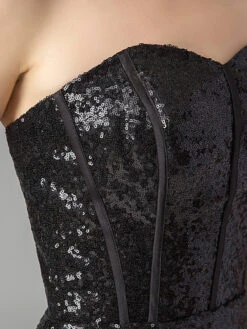 Vintage Strapless Bridesmaid Maxi Dress -BUNBUN Fancy Clothing Shop SCV001274 B 10