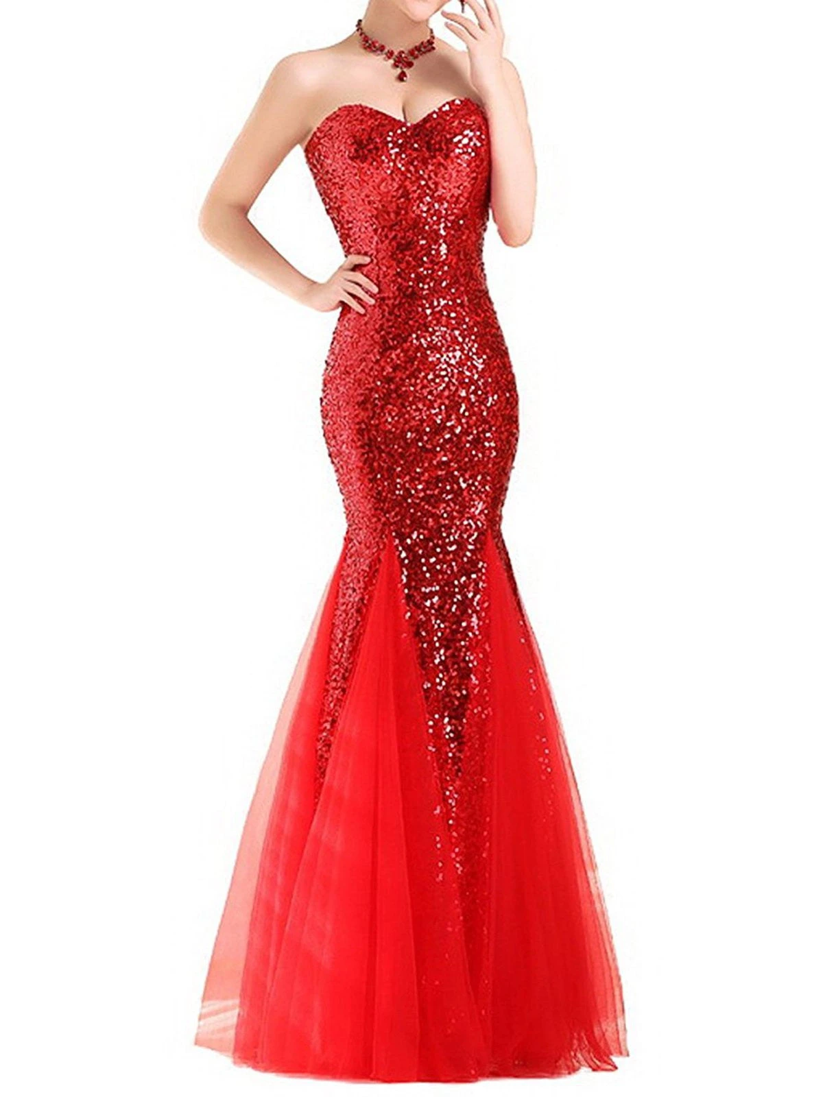 1930s Vintage Sequin Strapless Dress 9 1930s Vintage Sequin Strapless Dress - Image 7