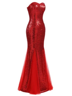 1930s Vintage Sequin Strapless Dress 29 1930s Vintage Sequin Strapless Dress -BUNBUN Fancy Clothing Shop SCV001586 RR 3 b306d03d 3c88 4418 8783 ce4dc00f830d