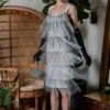 [Clearance] Belted Gray 1920s Fringe Gatsby Dress-US Warehouse -BUNBUN Fancy Clothing Shop SCV001595 GR 2