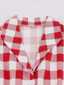 Red White 1950s Pockets Plaid Dress -BUNBUN Fancy Clothing Shop SCV001859 3 cf71583f 48a9 40e1 82d7 4c4432bf596e