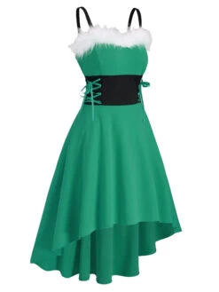 [US Warehouse] 1950s Strap Furry Lace Up Dress -BUNBUN Fancy Clothing Shop SCV003425 G 3 55d1c386 e3a8 45da abad 11415cefeac2