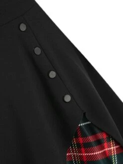 1950s Sweetheart Plaid Patchwork Dress -BUNBUN Fancy Clothing Shop SCV003518 PAT2 5 474d95e2 30f5 4b36 9771 692c749e3bec