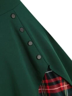 1950s Sweetheart Plaid Patchwork Dress -BUNBUN Fancy Clothing Shop SCV003518 PAT4 5 8f57c2e6 14fc 4c29 ac77 739f9e43092d