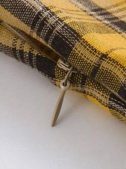 Mustard 1950s Plaid Belt Swing Dress -BUNBUN Fancy Clothing Shop SCV004291 6