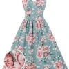 1950s Floral Flare Sleeve Swing Dress -BUNBUN Fancy Clothing Shop SCV005177 PAT3 0 2cb9c3bb 3121 4ced 8b55 492fc76cc016