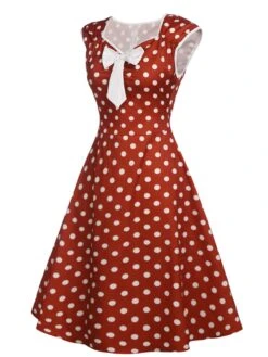 1950s Polka Dot Bow Swing Dress -BUNBUN Fancy Clothing Shop SCV005433 PON 3 f807448a 9d99 4c80 8b4f 421181d6f10c