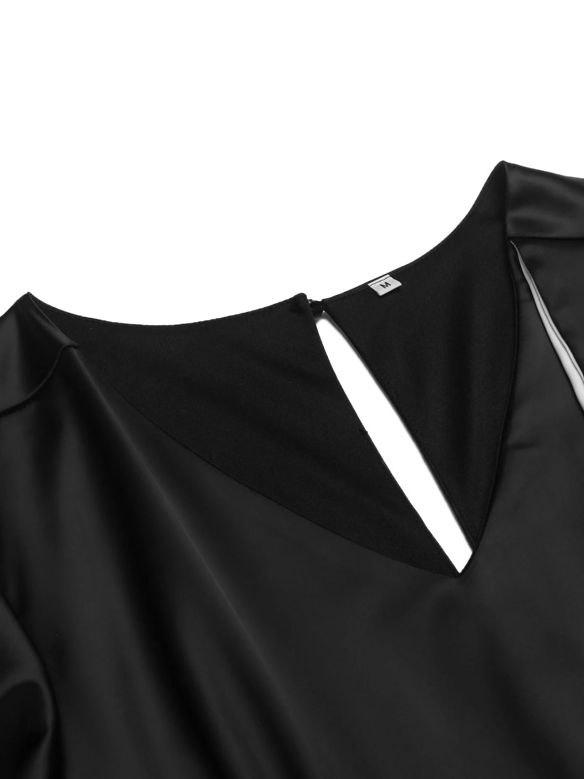 Black 1960s Patchwork Fishtail Bodycon Dress 7 Black 1960s Patchwork Fishtail Bodycon Dress - Image 5